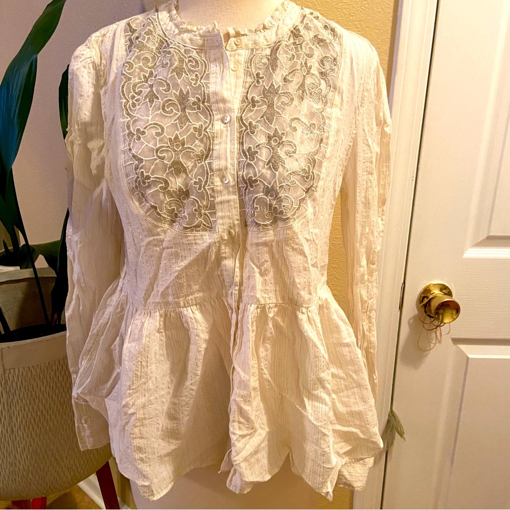 Floreat long sleeve shirt size 10 lace